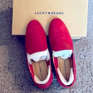 Lucky Brand Women's Bold Red Loafers